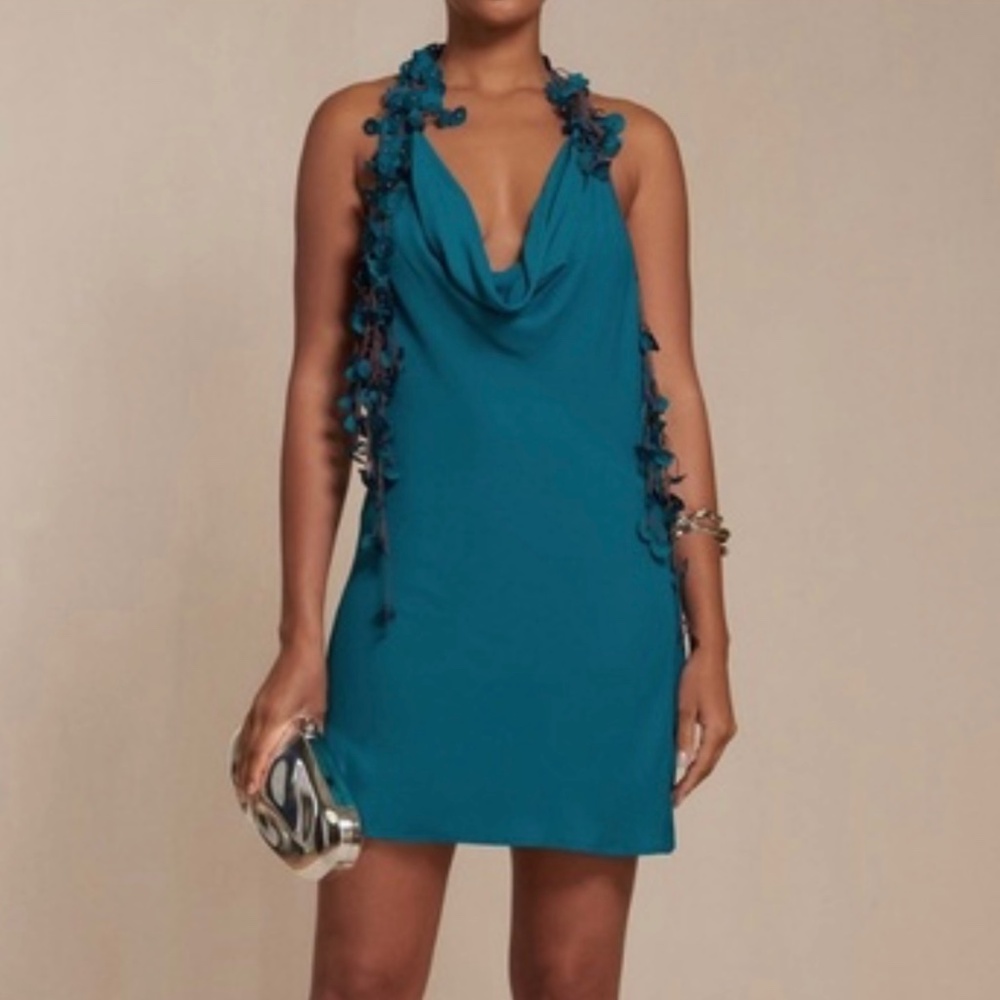 Cult Gaia Floral Appliqué Angelou Dress- NWT-